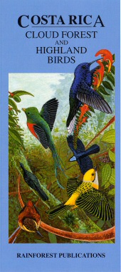 front cover of Costa Rica Cloud Forest and Highland Birds Pocket Field Guide